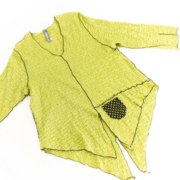 Noblu Tops - SOLD!!  NOBLU Small Pucker Knit Asymmetric Top